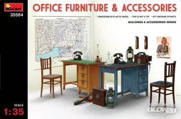 MiniArt: Office Furniture & Accessories in 1:35