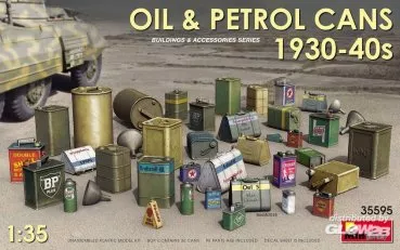 MiniArt: Oil & Petrol Cans 1930-40s in 1:35