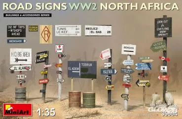 MiniArt: Road Signs WW2 (N.Africa) in 1:35