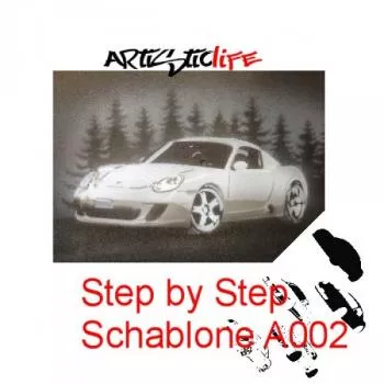 Airbrush Step by Step A4 Schablone AL-A002