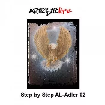 Airbrush Step by Step A4 Schablone AL-Adler 02