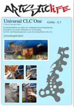 Airbrush Schablone Universal CLC One A5