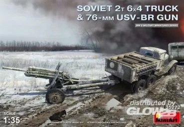 MiniArt: Soviet 2t 6x4 Truck w.76mm USV-BR Gun in 1:35