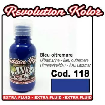 JVR Airbrush Farbe Revolution 130ml cod.118 Ultramarineblau