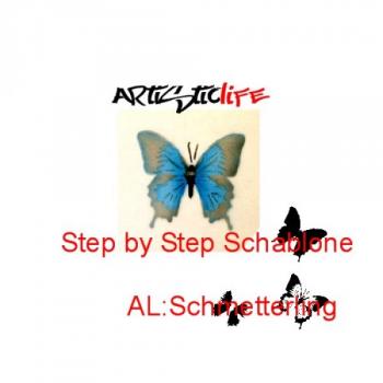 Airbrush Step by Step A4 Schablone AL-Schmetterling