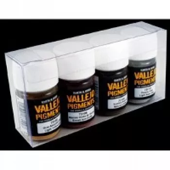 Vallejo Pigment Set Nr. 1 (4) "Rust and Oil"