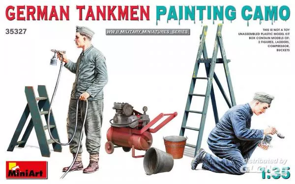 MiniArt: German Tankmen. Painting Camo in 1:35
