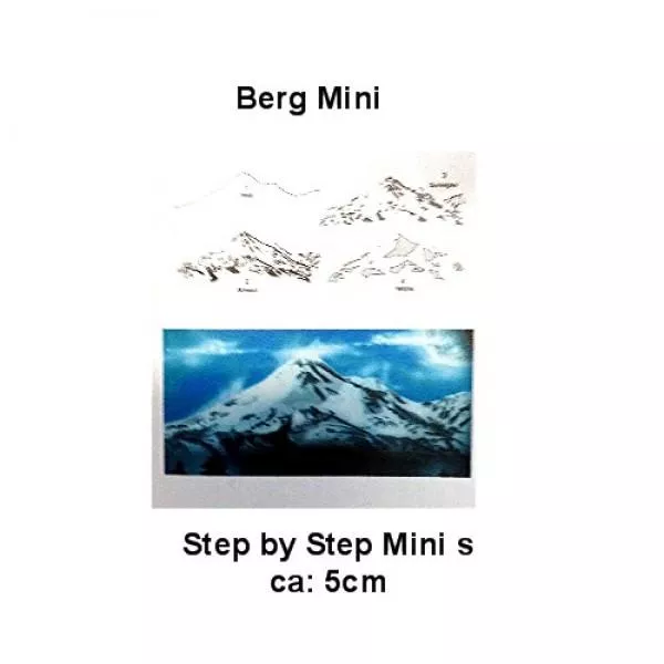 Schablone Berg mini