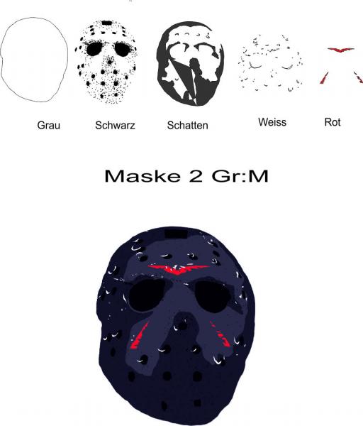 Airbrush Schablone Maske 2 Step by Step Gr M