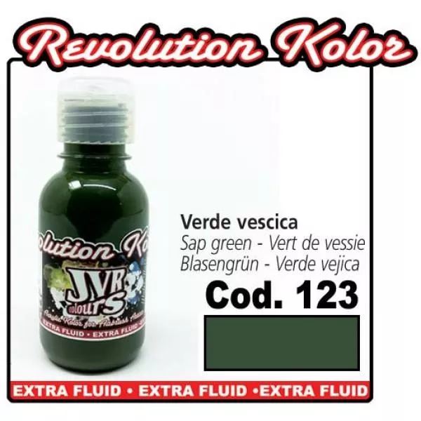 JVR Airbrush Farbe Revolution 130ml cod.123 Blasengrün