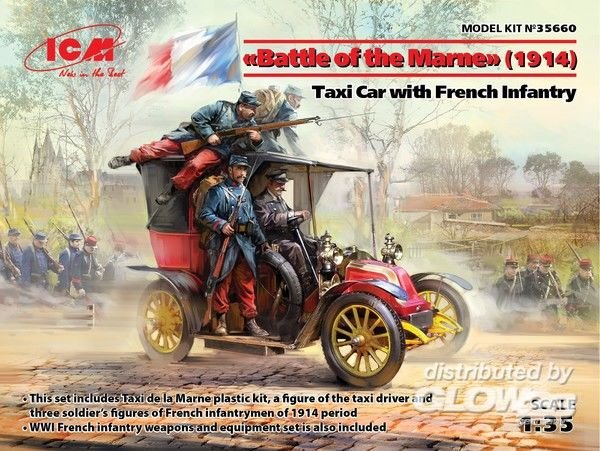 Battle of the Marne(1914),Taxi car wit French Infantry